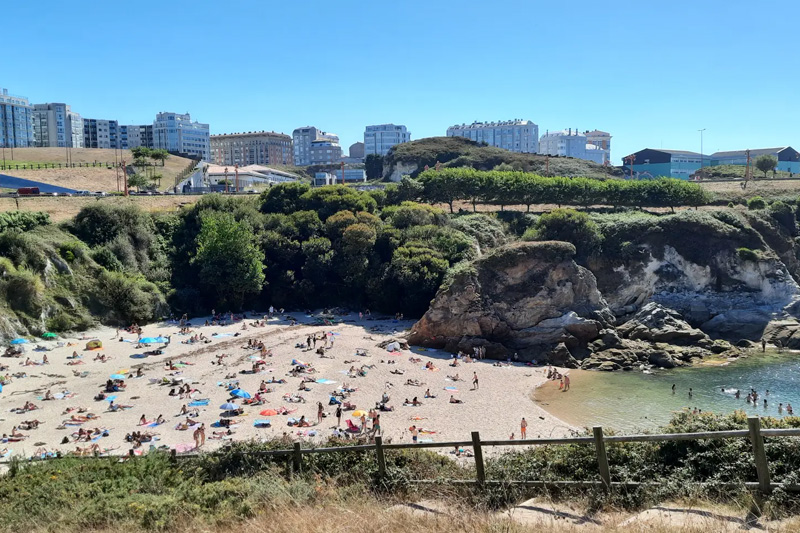 PLAYA RIAZOR CIUDAD DE CRISTAL