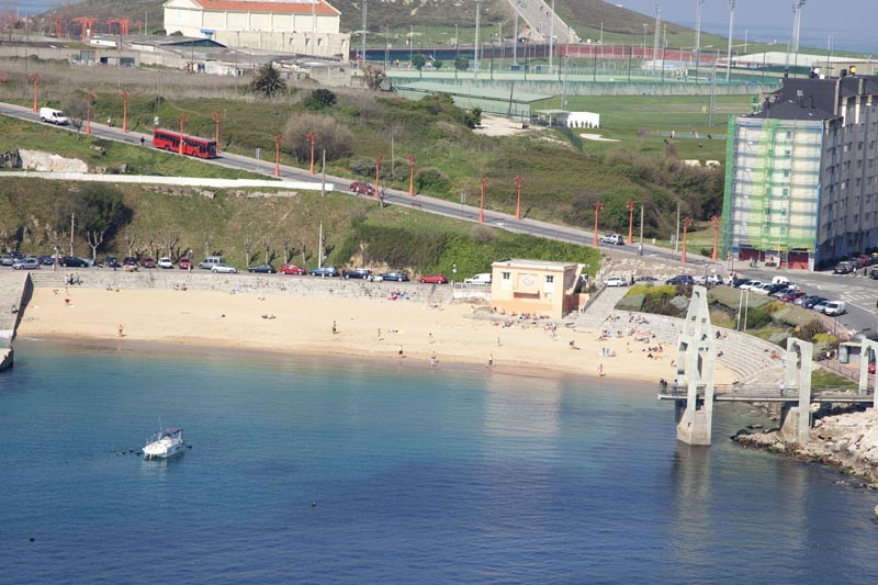 PLAYA RIAZOR CIUDAD DE CRISTAL